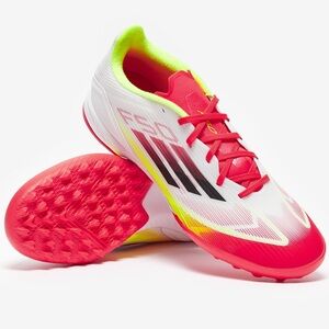 Adidas men cleaths Neon Red and White Athletic Shoes